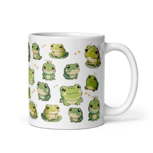 Niedliche Frosch Tasse, Kawaii Frosch, süßes Geschenk für Froschliebhaber. Geburtstagsgeschenk, Frosch Geschenk Becher