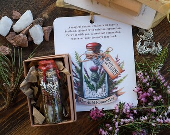 Scotland in a Bottle THE ORIGINAL Nature Crystal Gift Scottish Lucky Charm Friendship Safe Travels Gift Good Luck Gift Scottish Souvenir