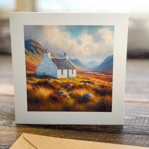 A House in the Hills LUXURY All Occasions Scottish Greeting Card Friendship Birthday Housewarming New Home Scotland Greeting 3 Designs