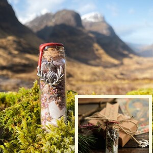 Scotland in a Bottle THE ORIGINAL Nature Crystal Gift Scottish Lucky Charm Friendship Safe Travels Gift Good Luck Gift Scottish Souvenir image 5