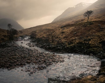 River Etive Scotland Print PREMIUM Fine Art Signed by Artist Landscape Photography Scottish Gift Wall Art Home Decor Unframed