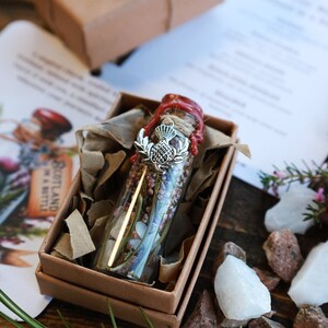 Scotland in a Bottle THE ORIGINAL Nature Crystal Gift Scottish Lucky Charm Friendship Safe Travels Gift Good Luck Gift Scottish Souvenir image 2