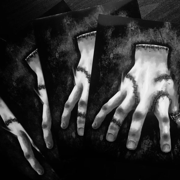 Wednesday Addams Thing Print | Horror Print | Horror Wall Decor | Horror Movie Print | Horror Gift
