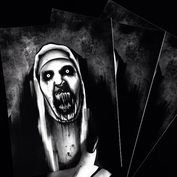 The Nun Valak Conjuring Print | Horror Print | Horror Wall Decor | Horror Movie Print | Horror Gift