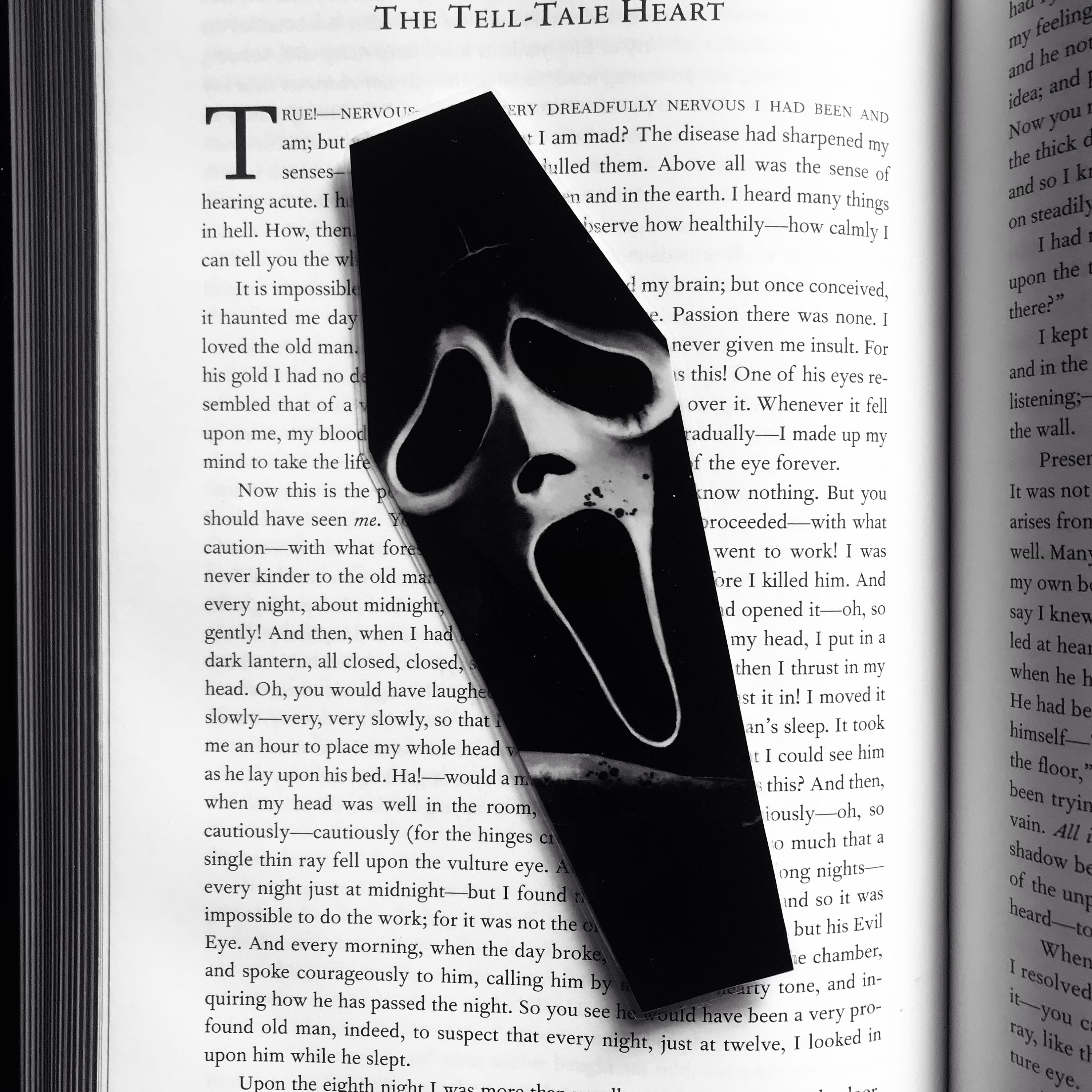 Scream Ghostface Bookmark Horror &amp; Gothic Bookmarks Horror Stationery ...