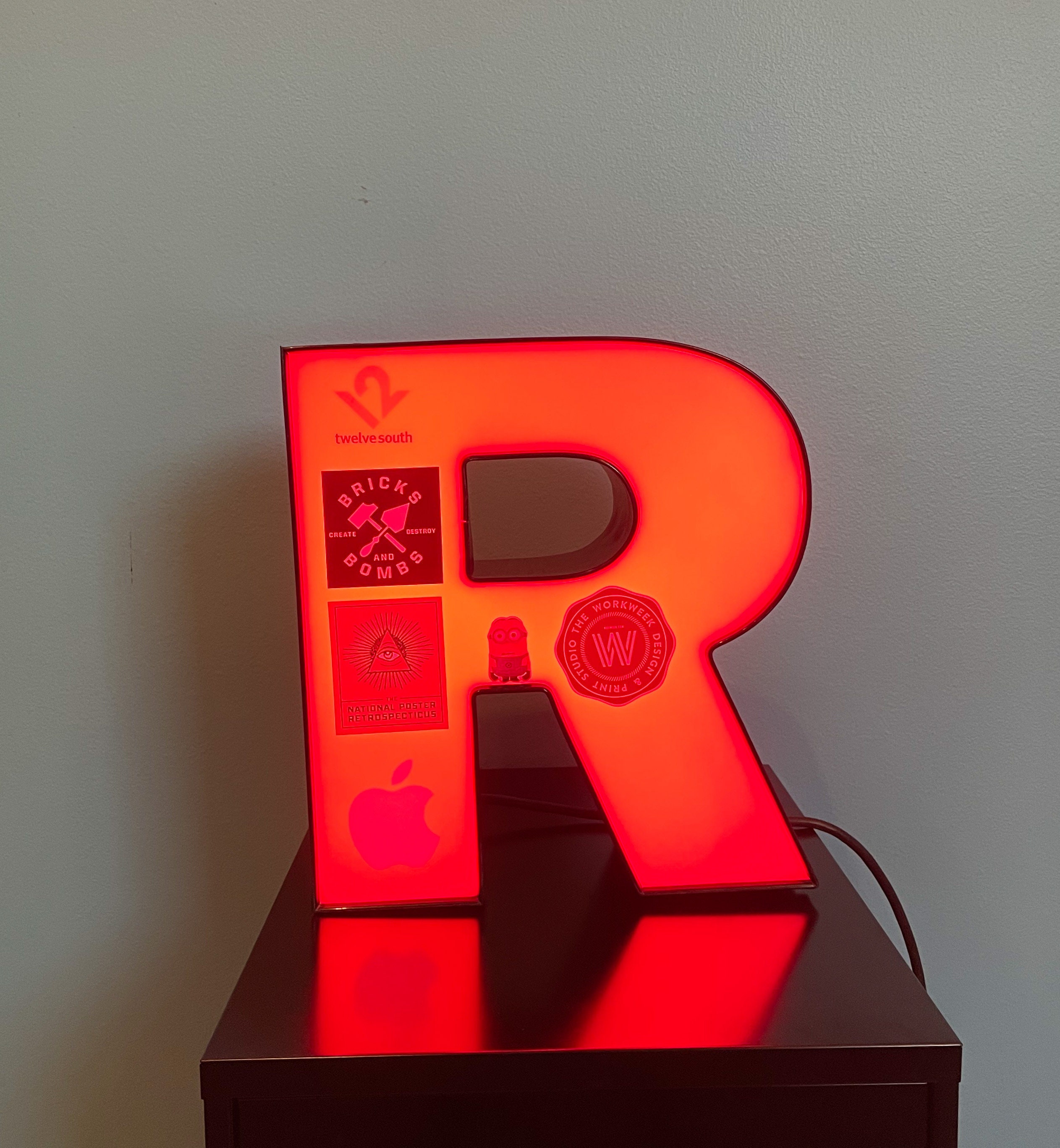 Instant Display Letter R LED Channel Letter 'R' With Stickers - Etsy