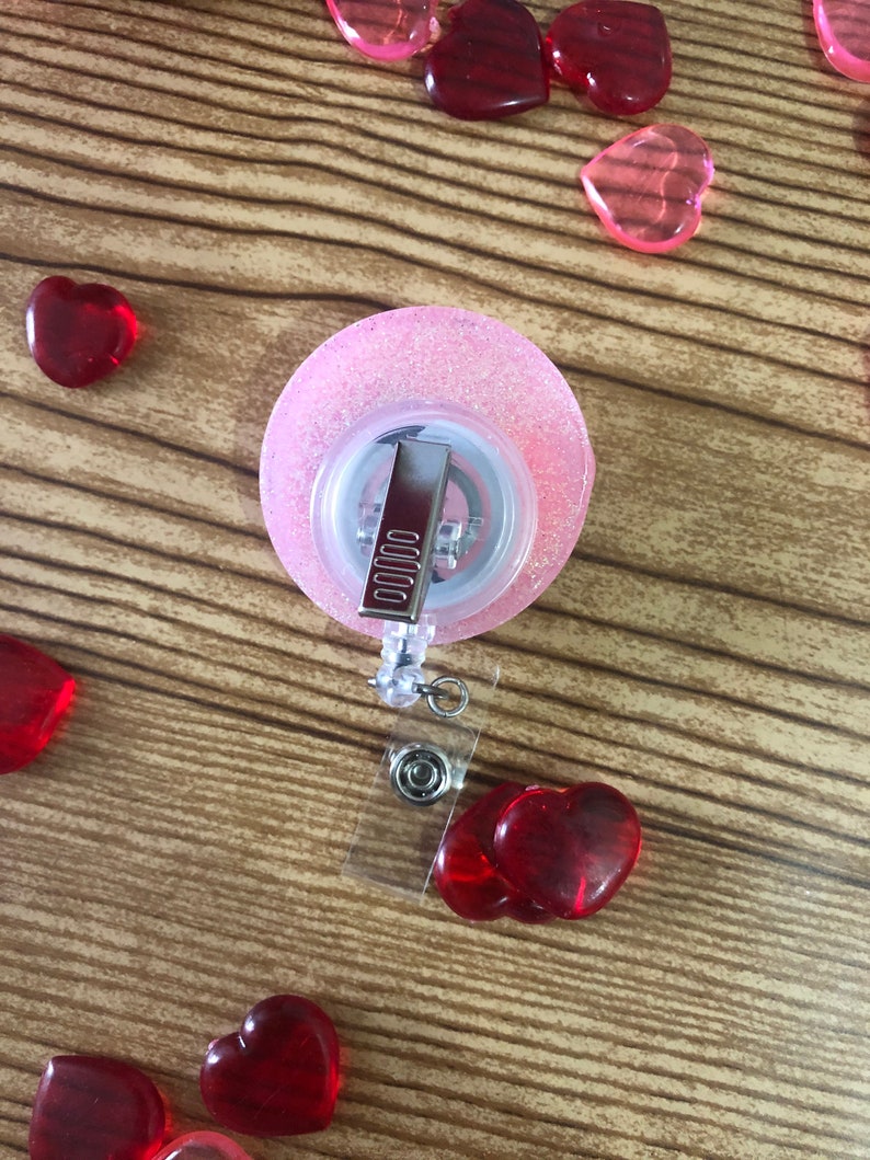 Resin butterfly lock and key badge real