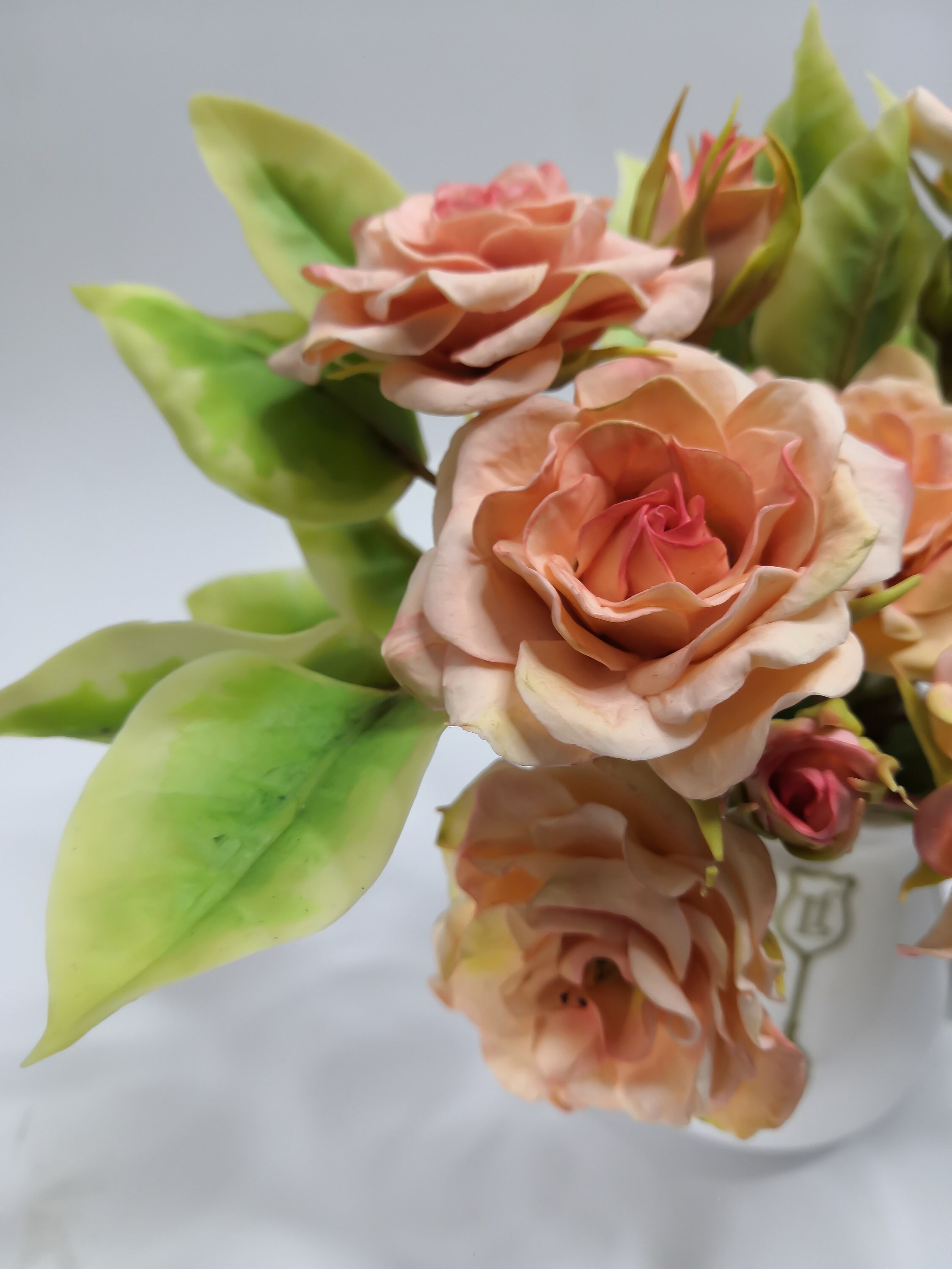 Realistic fake flowers Gift for christmas Polimer clay Etsy