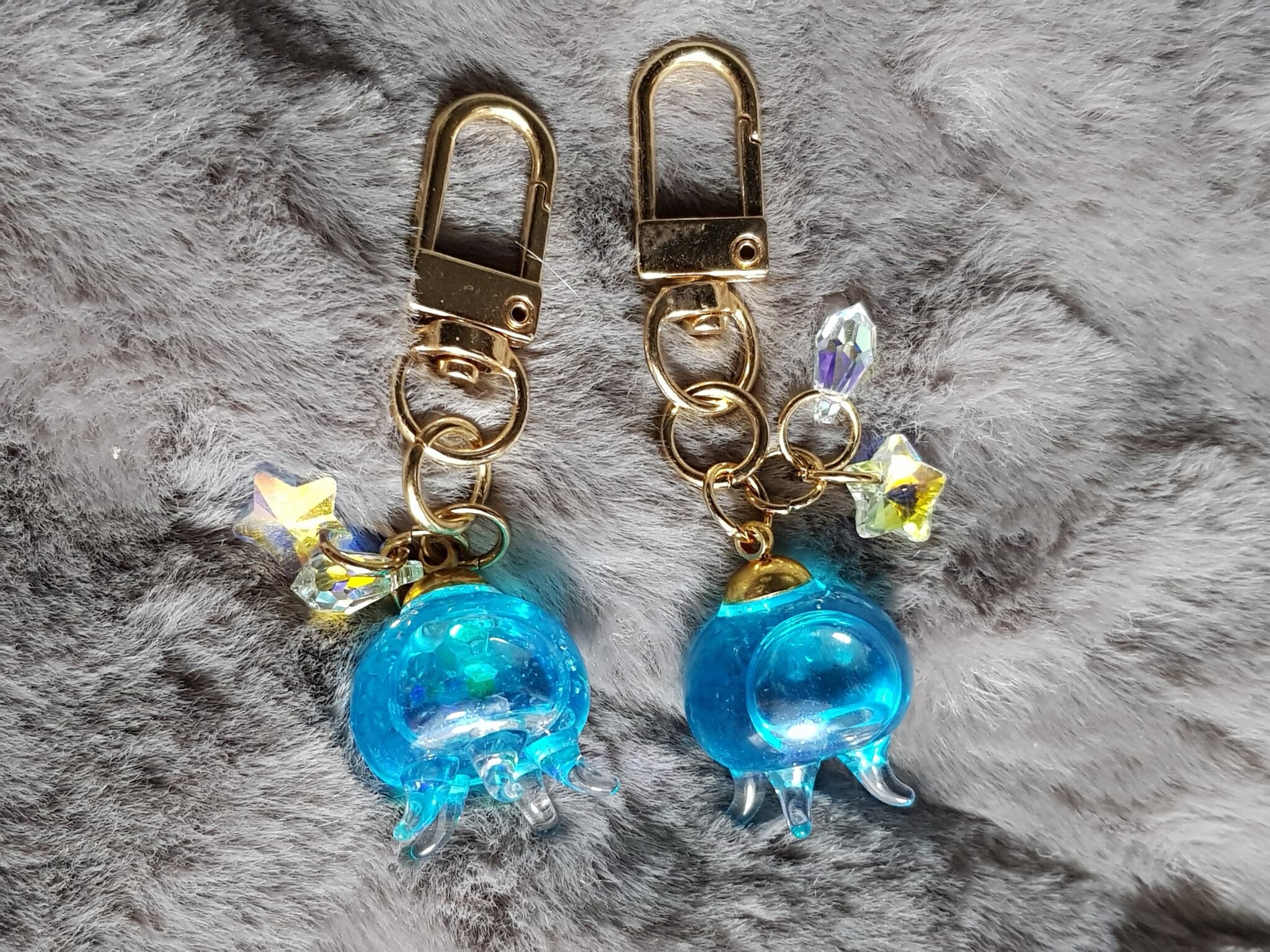 Jellyfish Keychain Etsy