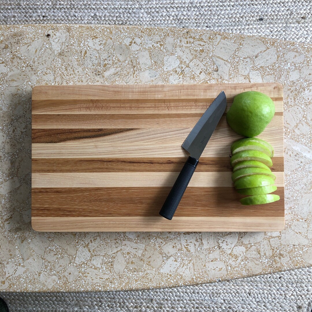 Hickory Cutting Board Handmade Large 11x19x1.5 Gift Natural Etsy