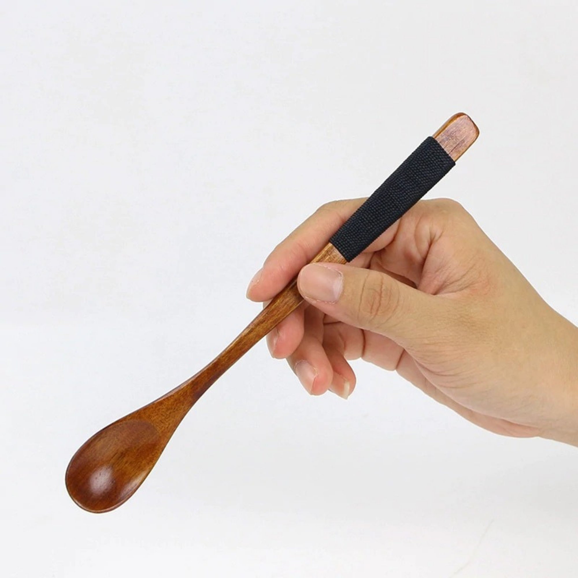 2Pcs Wood Tea Spoons Long Handle Tea Coffee Spoon Set Etsy