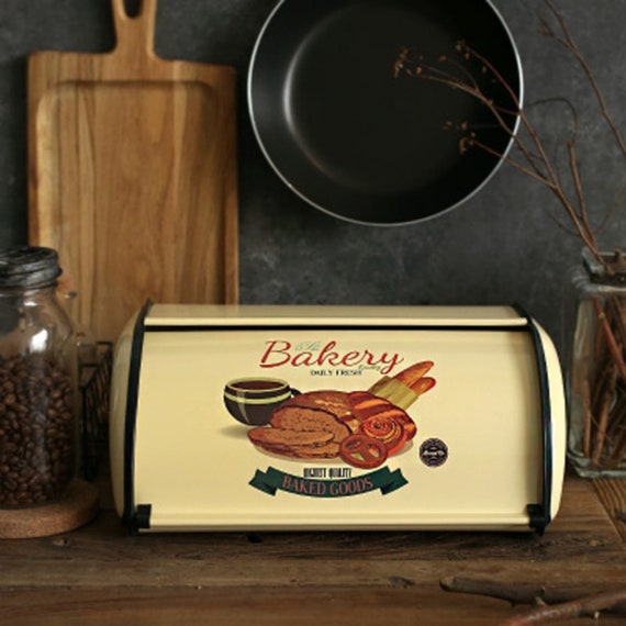 French Vintage Bread Box Storage Small Box For Bread Boxes Etsy