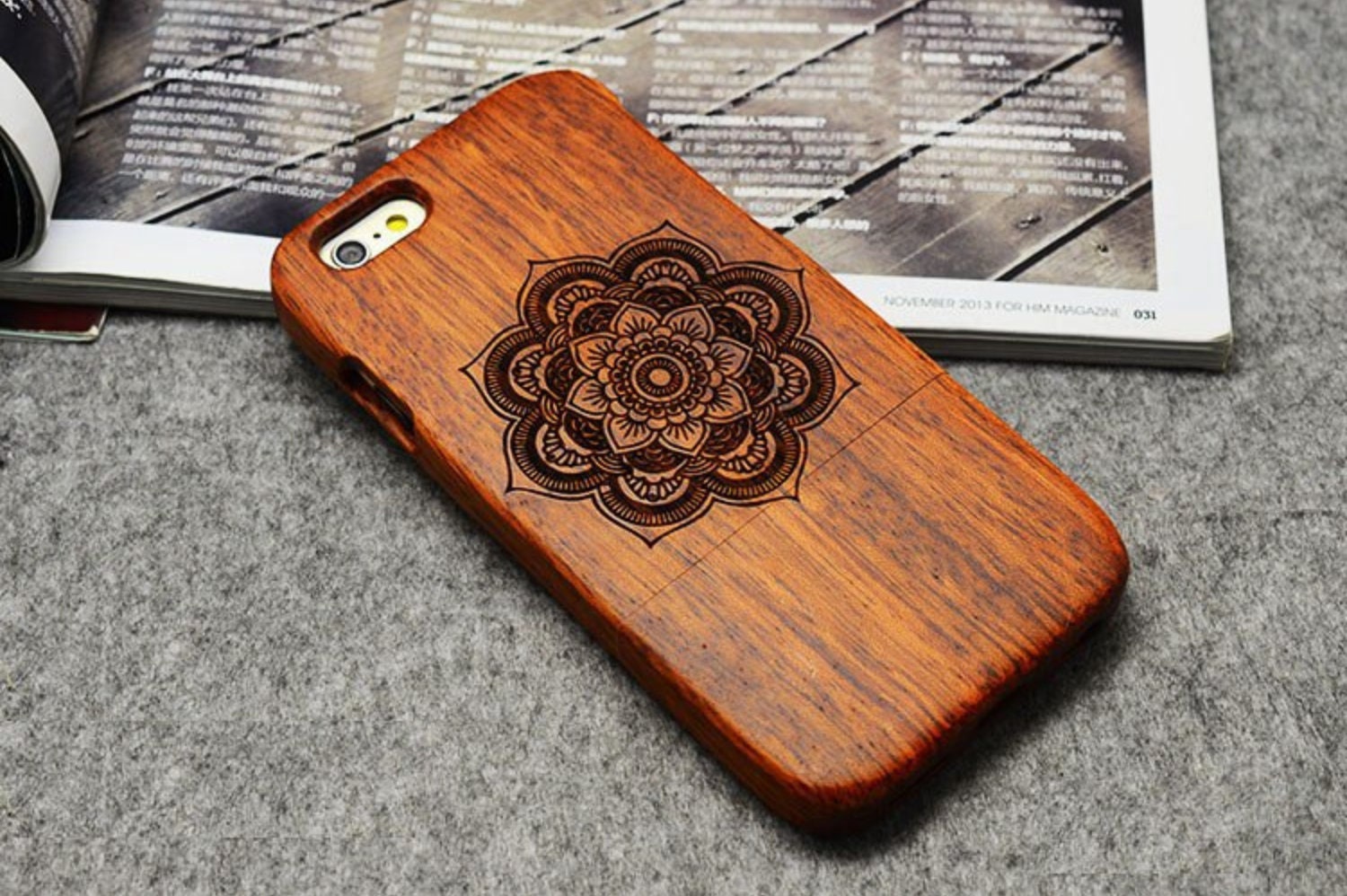 Wooden Phone Cases 100 Handmade Natural Real Wood Bamboo Etsy