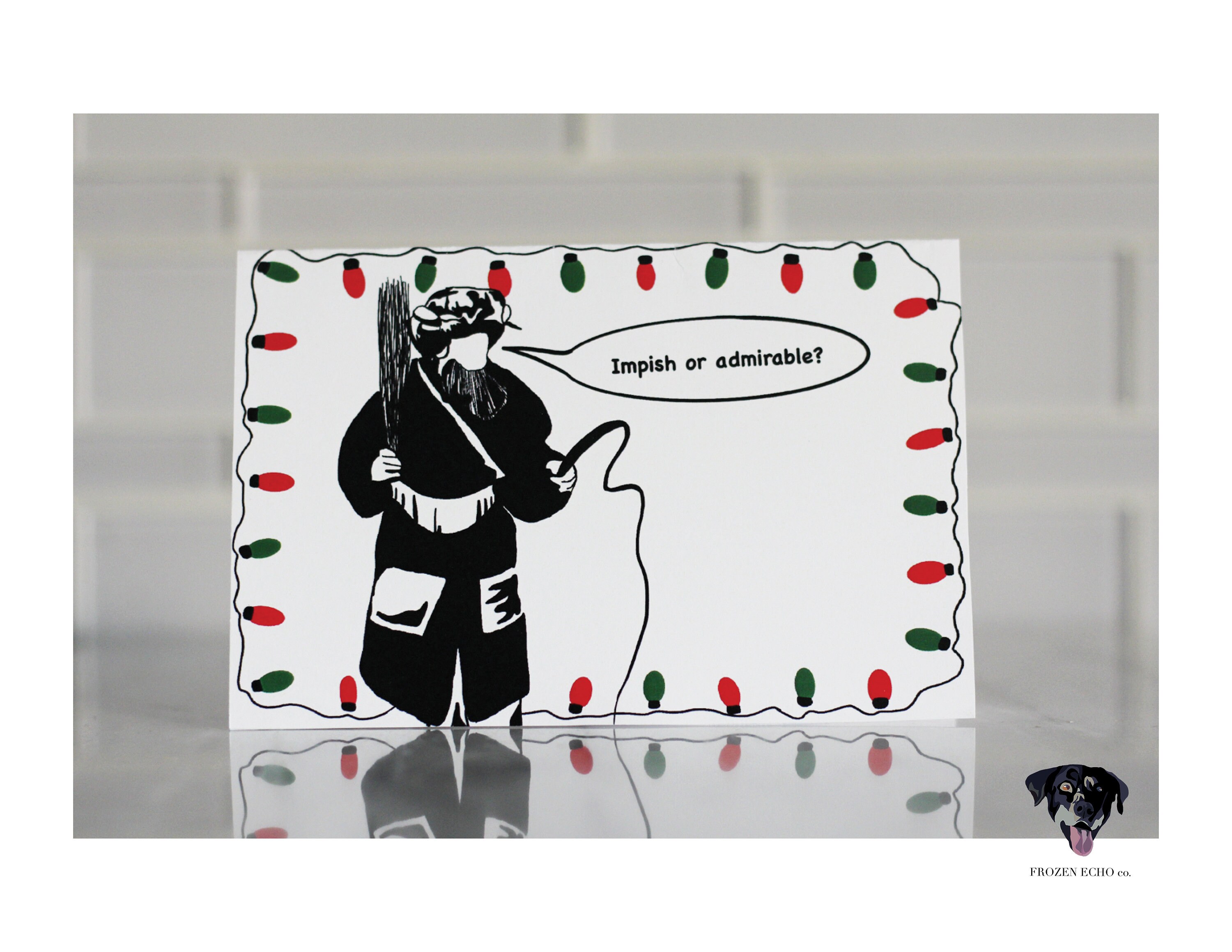 Dwight Schrute Belsnickel Impish or Admirable the Office Holiday Card ...