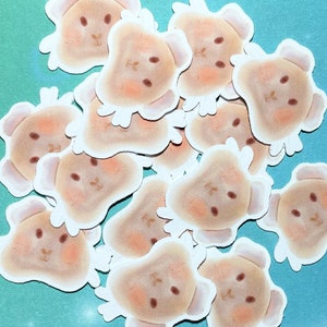 Guinea Pig Sticker Flakes (20 in pack), Guinea Pig Sticker, Mini Sticker, Party Glitter, Kawaii Sticker, Planner Sticker, Table Decoration