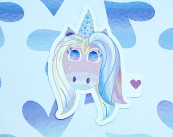 Buy Beautiful Unicorn Sticker For Bumper Car Van Truck Motorcycle Helmet Toolbox Door PC Boat Online In India - Foto 8