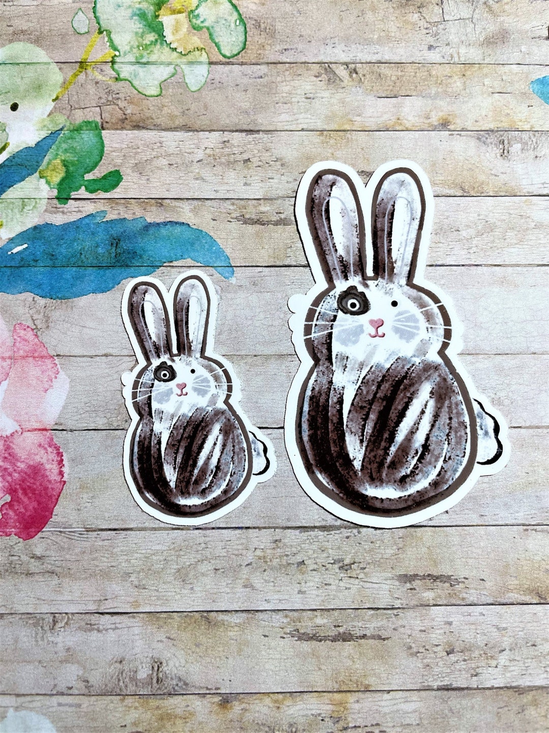 Bunny Sticker, Die Cut Rabbit Sticker, Baby Shower Decorations, Party