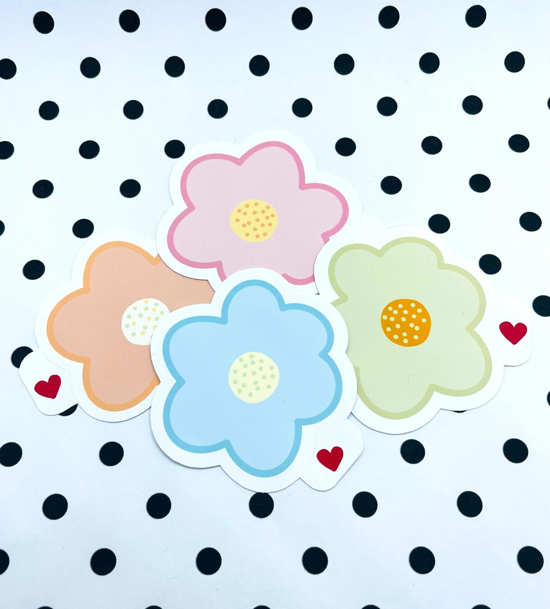 Flower Sticker 4 Pack, Floral Sticker, Party Favor, Gift for Kids ...