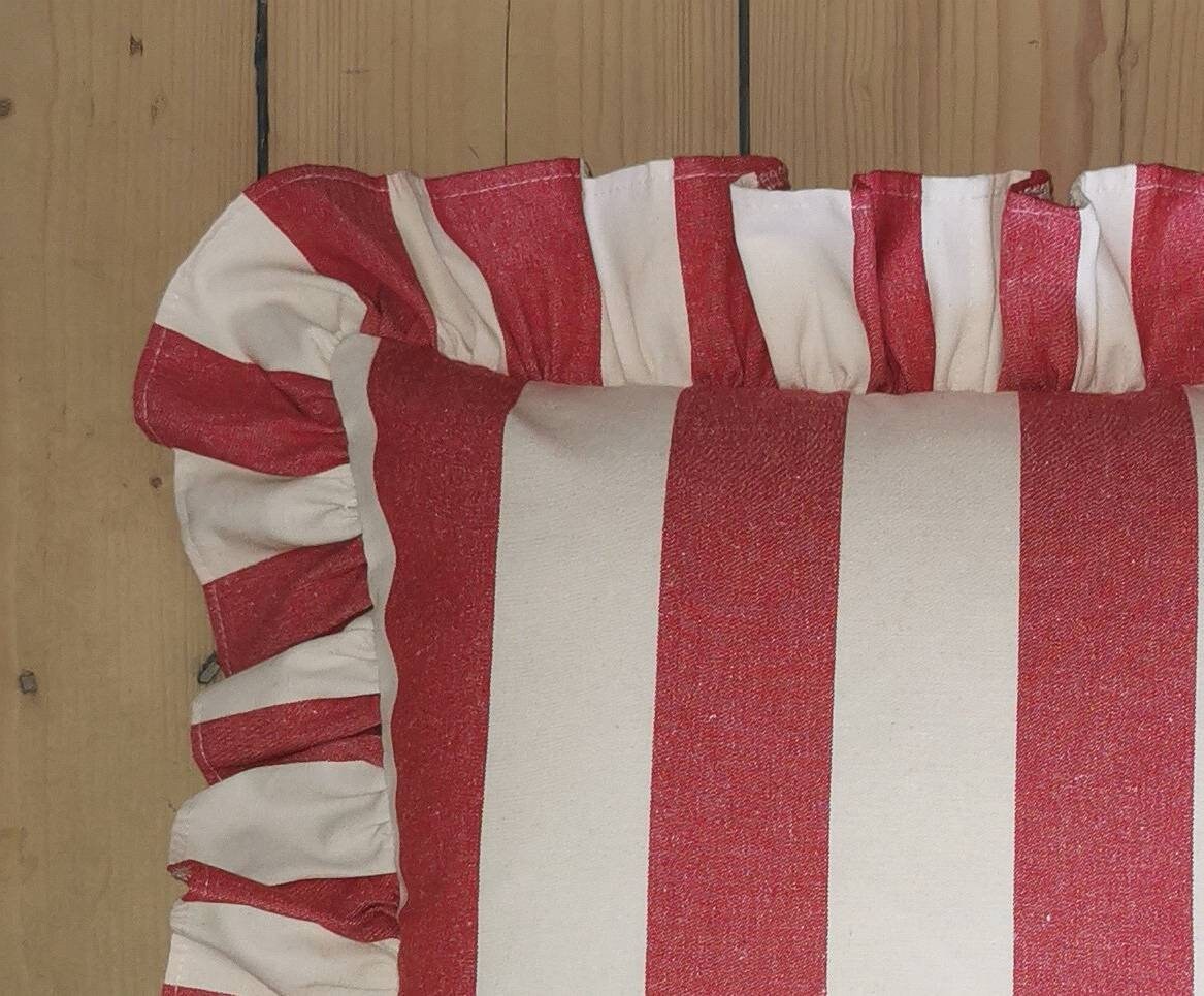 Beautiful Handmade Ruffled Cushion Cover in Designer Ian - Etsy