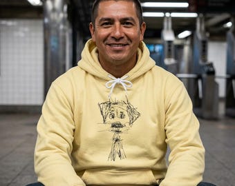 Adorable Rescue Dog Sweatshirt - Ideal Present for Animal Lovers & Outdoor Enthusiasts, Original Hand-drawn design