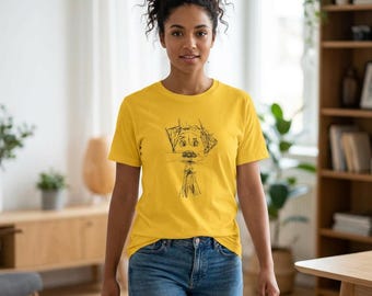 T-SHIRT Hand-drawn Unique Cartoon Scruffy Dog Gift for Dog Lovers and Rescue Animals Gift for All Occasion Gifts