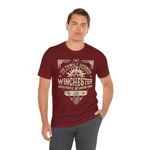 Winchester Brothers Jersey Short Sleeve Tee - T-Shirt - Supernatural - Dean & Sam