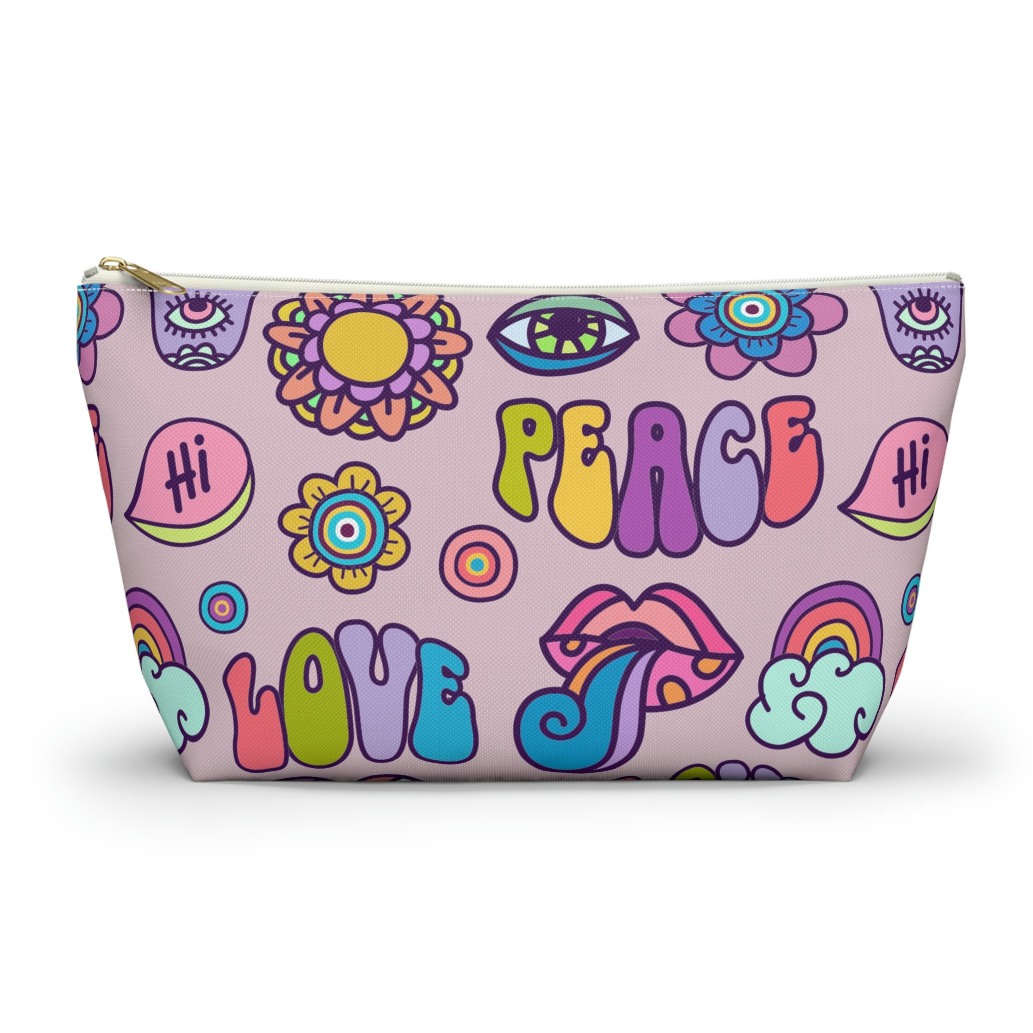 Peace Love Real Estate Makeup Bag for Women, Cosmetic Bag for Purse  Organizer Pouches, Realtor Gift for Agent, Toiletry Bag Travel Gifts For 