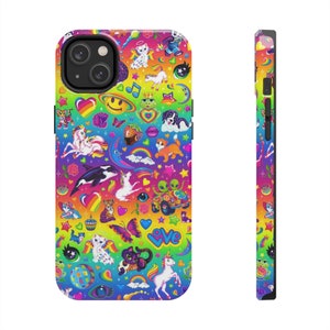 Tough iPhone 14 Plus Max Cases, Case-Mate - 90s nostalgia - Rainbows and Unicorns