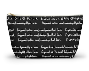 ACOTAR - Accessory Pouch w T-bottom - Toiletry Bag - Rhysand & Feyre Quote