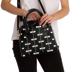 Shoulder Handbag - Small Shoulder Clutch Purse - The Fourth Wing - Gold Dragons - Tairn, Adarna, Xaden, Violet - Iron Flame - White & Gold