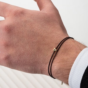 Man Gold Bracelet | Customised Men's Bracelet | Initial Bracelet | Personalize 14k Gold Bracelet | Personalized Jewelry | Christmas Gift