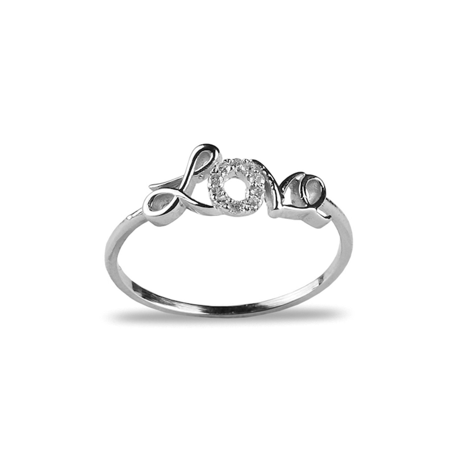 Amazon.com: 925 Sterling Silver Double Heart Rings Love Knot Ring for Women  Adorable Jewelry Gift Rings Cubic Zirconia Stackable Rings Eternity Bands  Engagement Band for Women for Lady for Girlfriend for Mother :