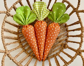 Easter Carrots, Fabric Carrots, Easter, Easter Food, Easter Basket, Easter Decor, Spring Decor, Decor Carrots