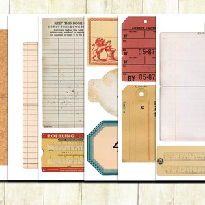 Vintage Stationery Printables, Vintage Office Printable Ephemera, Junk ...