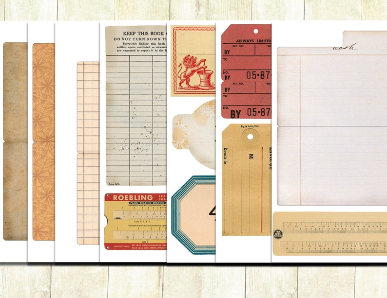 Vintage Stationery Printables Vintage Office Printable - Etsy