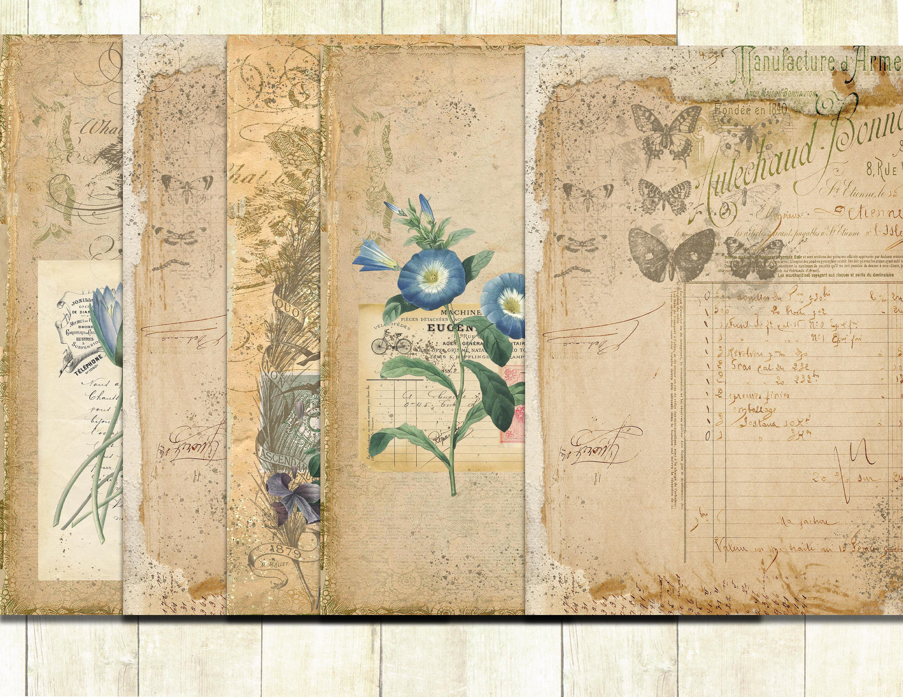 Digital Download Spring Junk Journal Kit, Vintage Ephemera Printable ...