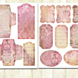 Pink Junk Journal Pages, Blank Scrapbook Graphic by DigitalPrintableMe ·  Creative Fabrica