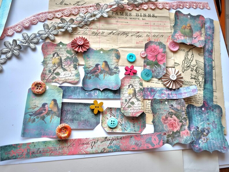 Vintage Junk Journal Digital Kit Junk Journal Embellishments Etsy UK