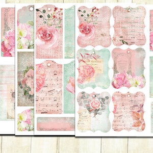 Flower Journal Pages,digital Download, Vintage Flowers