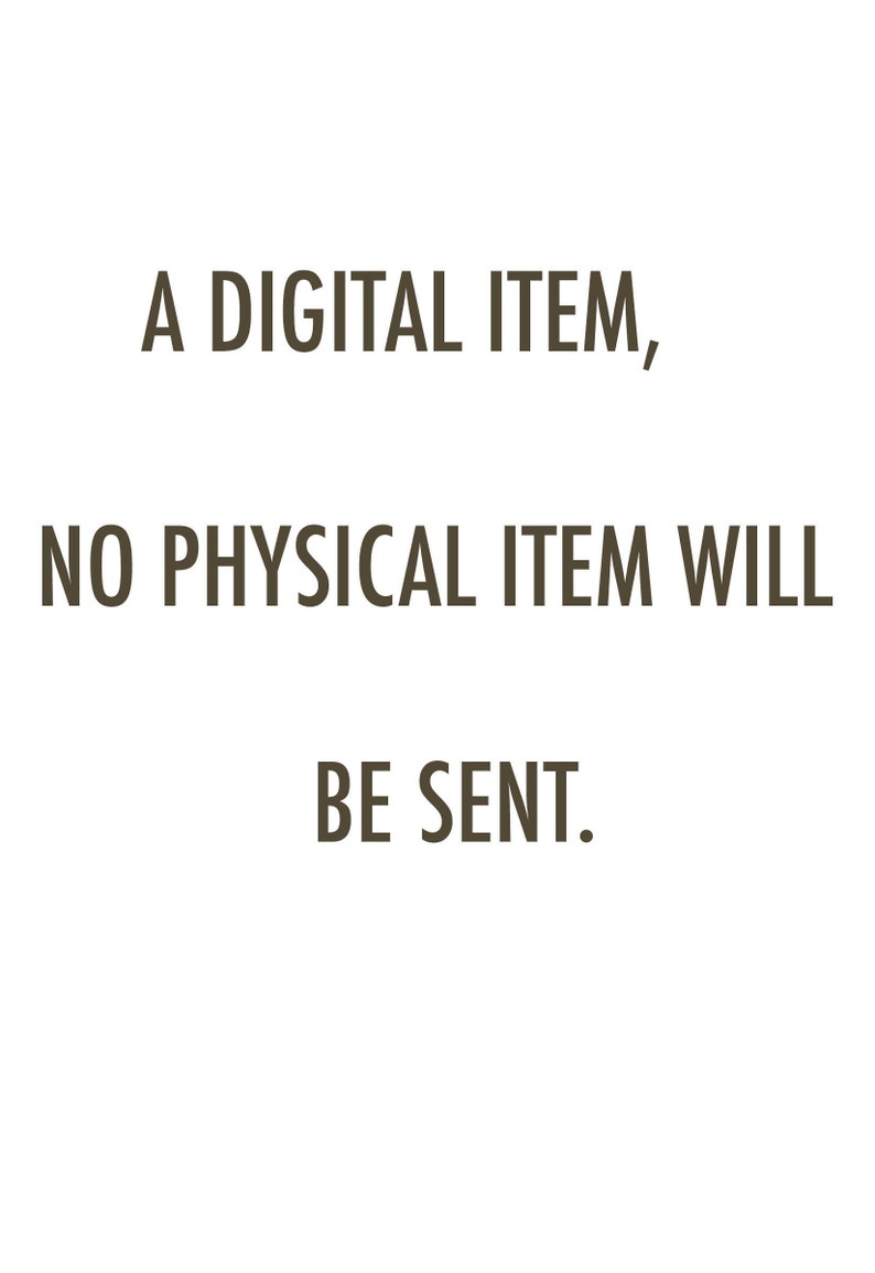 May include: A digital item, no physical item will be sent.