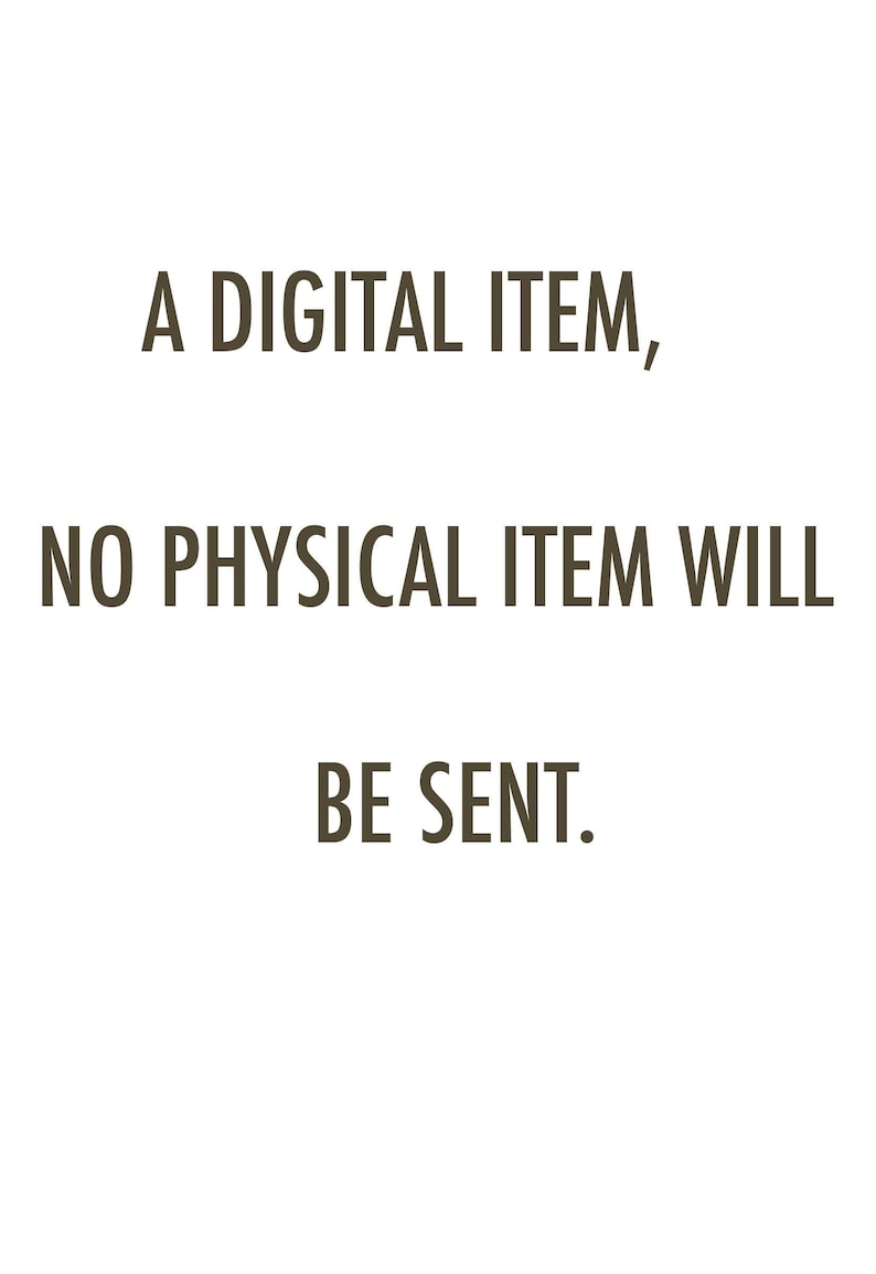 May include: A digital item, no physical item will be sent.