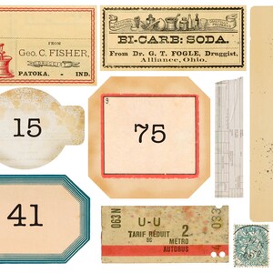 Vintage Stationery Printables, Vintage Office Printable Ephemera, Junk ...