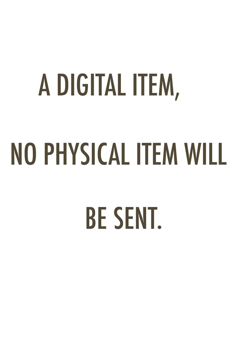 May include: A digital item, no physical item will be sent.