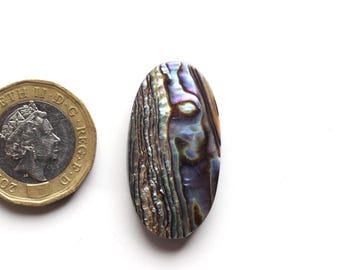 Abalone cabochon edelsteen abalone schelp ovale parel doublet glad gepolijst cabochon losse edelsteen abalone cabochon sieraden benodigdheden 32 x 17 mm