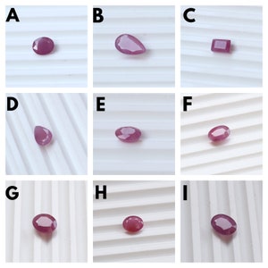 NATURAL RUBY GEMSTONE Natural Red Ruby gemstone Emerald Cut Gemstone, Natural Ruby cut faceted oval shape loose ruby gemstone