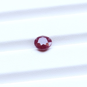 AAA-Qualitäts-Rubin-Edelstein-Smaragdschliff, loser Edelstein für die Schmuckherstellung, Rubin-Edelstein, runder facettierter Rubin, geschliffener Edelstein für Rubin 7.5X3.5 MM