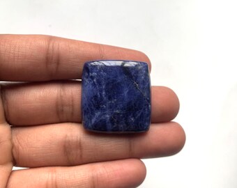 Sodalite Cabochon Gemstone Natural Untreated Sodalite Smooth Polished Cabochon Loose Gemstone Sodalite Jewelry Supplies 30X28MM Ct.47.80