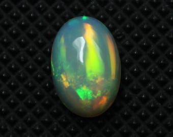 Naturlig etiopisk opal cabochon, AAA++ högkvalitativ naturlig oval flashig eldopal, Welo etiopisk opal lös ädelsten smyckestillbehör 9 x 6 MM