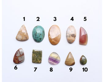 10 PCS Cabochon Gemstone Natural Multi Untreated Unheated Cabochon Loose Gemstone Loose Cabochon Stone Jewelry Supplies