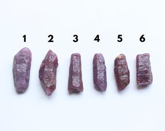 Ruby Raw Crystals, Ruby Rough, Ruby Gemstone, Raw Ruby Lot, Record Keeper, Uncut Ruby Gemstone, Healing Stone Red Ruby Gemstone